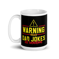 Dad Jokes at Random White glossy mug