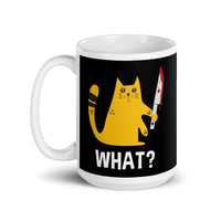 What? Killer Kitty White glossy mug