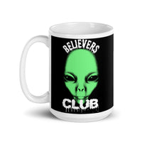 Believers Club White glossy mug