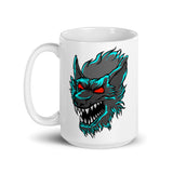 Monster Werewolf White glossy mug