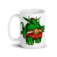 Monster Troll White glossy mug