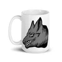 Monster Wolf White glossy mug