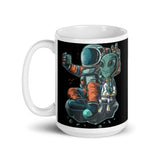 Astronaut Buddy White glossy mug