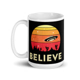 Believe (Desert) White glossy mug