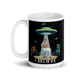 I Believe White glossy mug