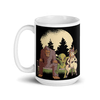 Cryptid Crew White glossy mug