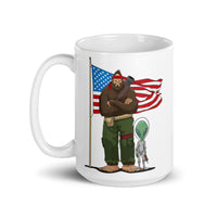 American Cryptid White glossy mug