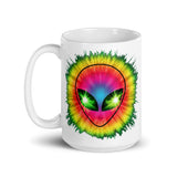 Colorful Alien White glossy mug