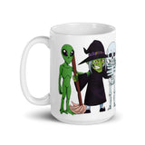 Creep Friends White glossy mug