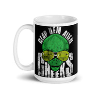 Clap Dem Alien Cheeks White glossy mug