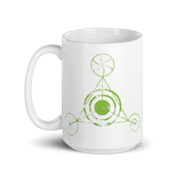 Alien Crop Circles 1 White glossy mug