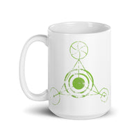 Alien Crop Circles 3 White glossy mug