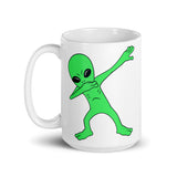 Alien Dab 3 White glossy mug