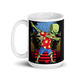 Alien Dab 4 White glossy mug