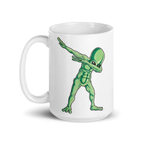 Alien Dab 6 White glossy mug