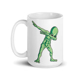 Alien Dab 6 White glossy mug