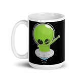 Alien Dab 8 White glossy mug