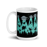 Dino Abduction 1.5 White glossy mug