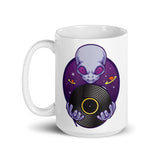 Alien DJ 2 White glossy mug