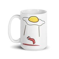 Bacon Abduction 2 White glossy mug