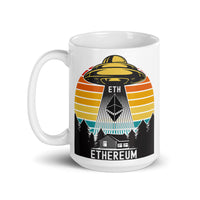 ETH UFO White glossy mug