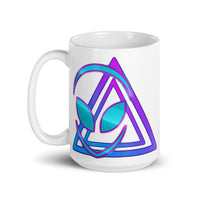 Alien Logo White glossy mug