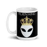 Alien King White glossy mug