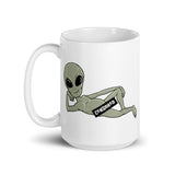 Sexy Alien White glossy mug