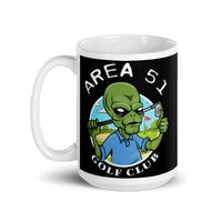 Area 51 Golf Club White glossy mug