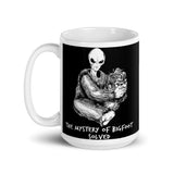 The Mystery of Bigfoot Solved White glossy mug