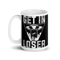 Get in Loser 5 White glossy mug