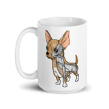 Chihuahua Alien White glossy mug