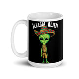 Illegal Alien White glossy mug