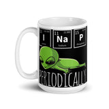 I Nap Periodically White glossy mug