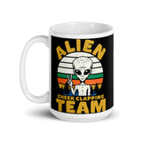 Alien Cheek Clapping Team White glossy mug