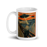 Alien Scream White glossy mug