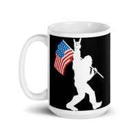 Bigfoot Rocks (USA) White glossy mug