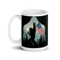 American Bigfoot White glossy mug