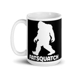 Fatsquatch White glossy mug