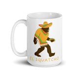 El Squatcho White glossy mug