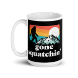 Gone Squatchin' White glossy mug