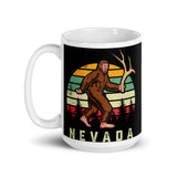 Nevada Bigfoot White glossy mug