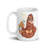 High Bigfoot White glossy mug