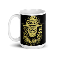 Squatchy White glossy mug