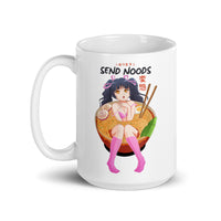 Send Noods (Anime) White glossy mug