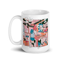 Retro Anime White glossy mug