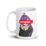 Senpai 2 White glossy mug