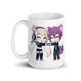 Kawaii Chibi White glossy mug