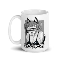 Waifu Material White glossy mug