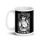 Waifu Material 2 White glossy mug